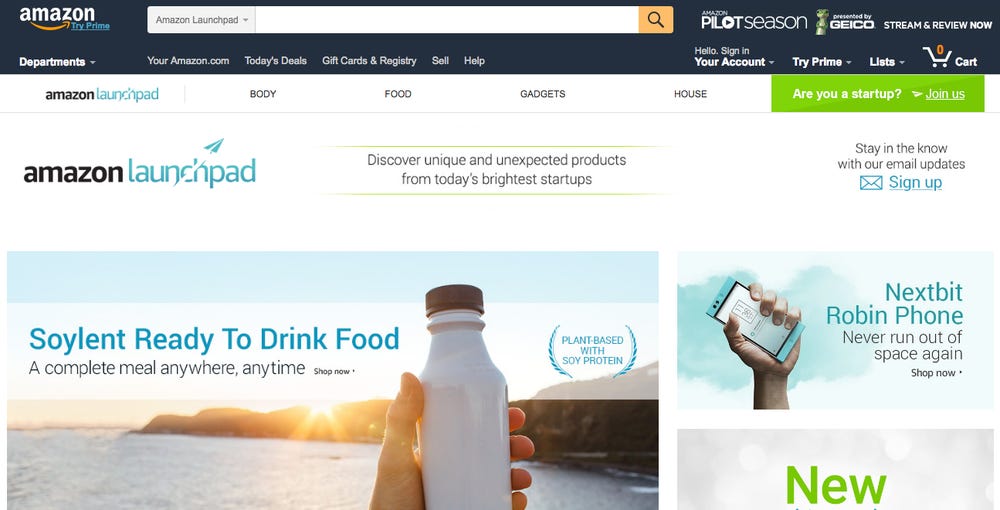 Amazon Launchpad image by Businessinsider.com