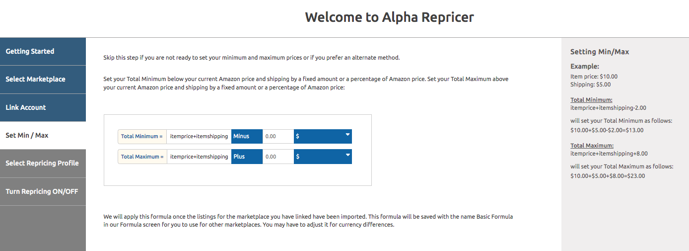 Welcome to Alpha Repricer